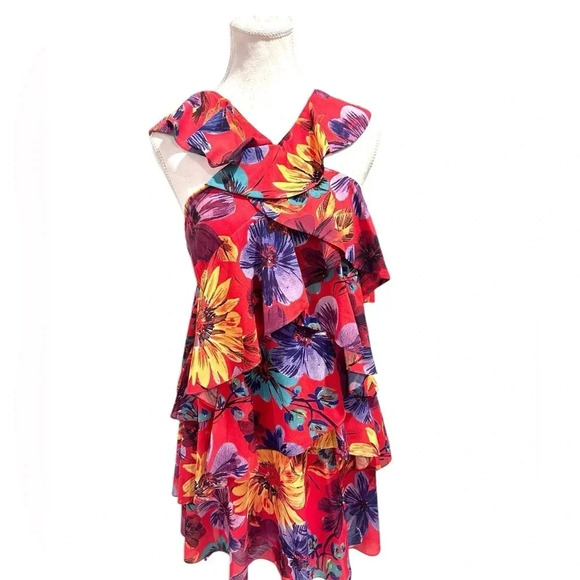 NWT Milly Lexi Wildflower Dress Mini Floral Size 2 - Picture 2 of 12